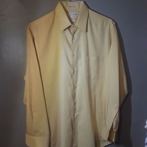 Van Heusen Satin Striped Gold Longsleeve